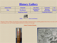 Tablet Screenshot of historygallery.com